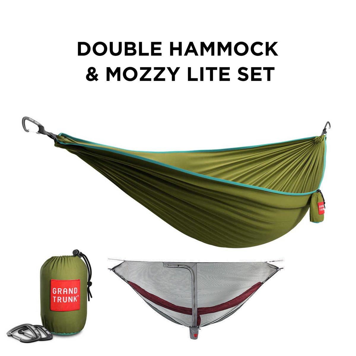 GRAND TRUNK DOUBLE HAMMOCK & MOZZY LITE SET / グランドトランク ダブルハンモック モジーライト