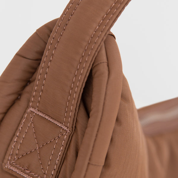 SANDQVIST CURVE HALFMOON BAG MINI Dark Taupe