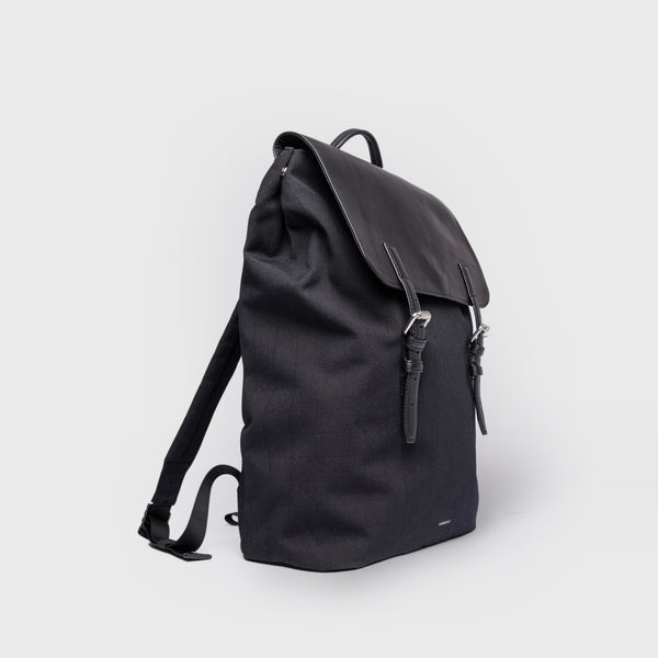 SANDQVIST LEATHER LID BACKPACK 16"