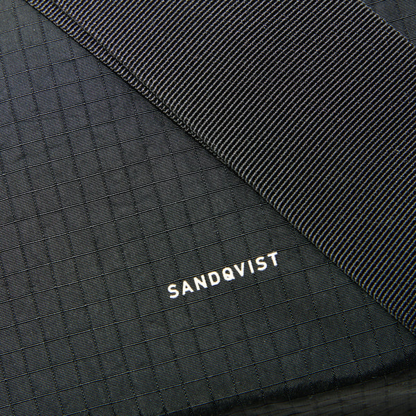 SANDQVIST GRID SHOULDER BAG MINI Black