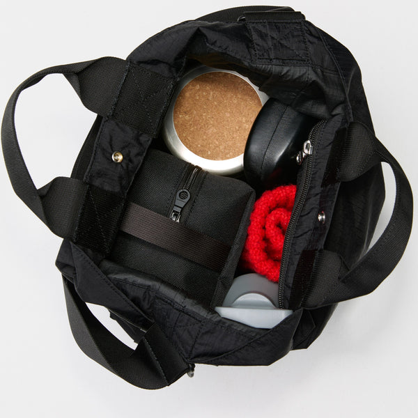 SANDQVIST GRID SHOPPER BAG Black