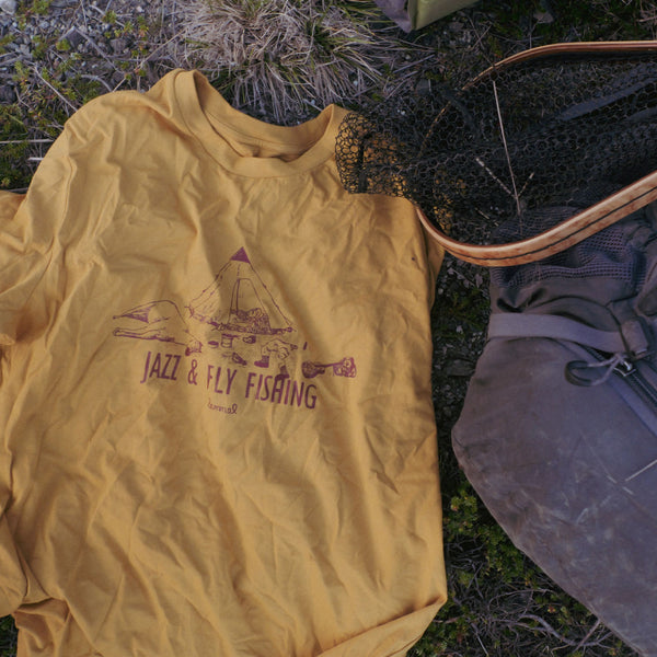 LEMMEL KAFFE COFFEE T-SHIRT Jazz and Fly Fishing / レンメルコーヒー Tシャツ ジャズ アンド フライフィッシング