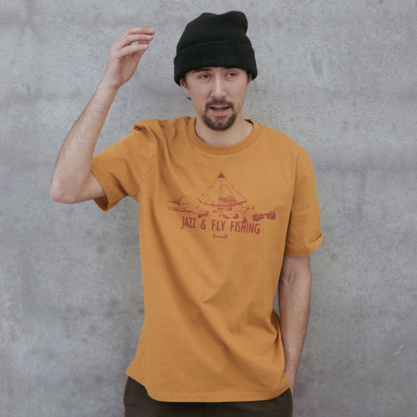 LEMMEL KAFFE COFFEE T-SHIRT Jazz and Fly Fishing / レンメルコーヒー Tシャツ ジャズ アンド フライフィッシング