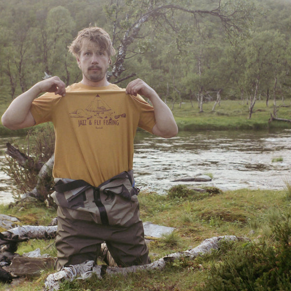 LEMMEL KAFFE COFFEE T-SHIRT Jazz and Fly Fishing / レンメルコーヒー Tシャツ ジャズ アンド フライフィッシング
