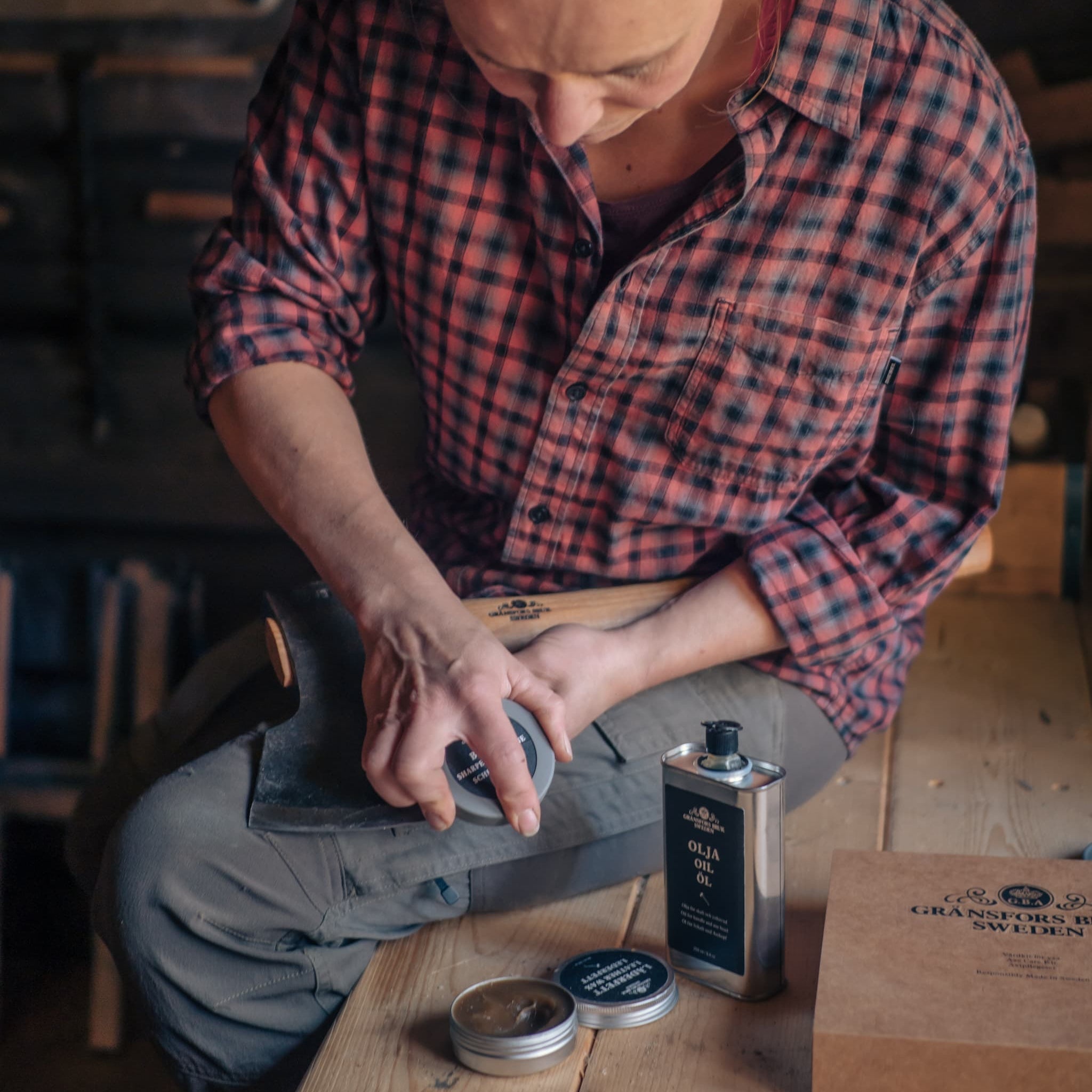 GRÄNSFORS SHARPENING STONE / グレンスフォシュ シャープニング