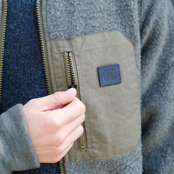 CRUD MERINO BOMBER JACKET / クルード メリノ ボンバー ジャケット