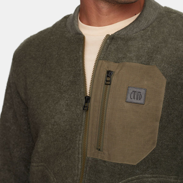 CRUD MERINO BOMBER JACKET / クルード メリノ ボンバー ジャケット