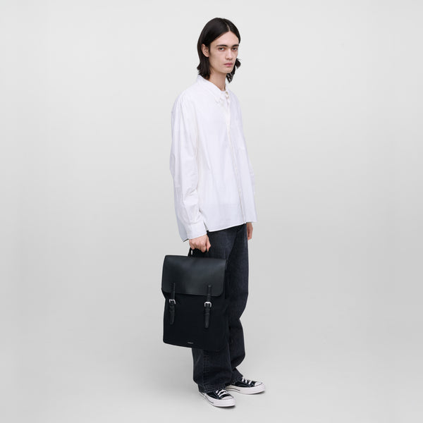 SANDQVIST LEATHER LID BACKPACK 16" / サンクヴィスト レザー リッド バックパック 16インチ