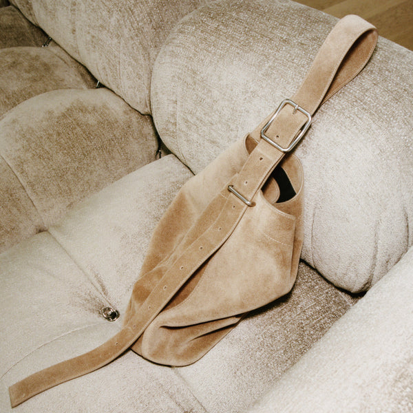 SANDQVIST LEATHER SHOPPER BAG SUEDE  / サンクヴィスト レザー ショッパー バッグ スエード
