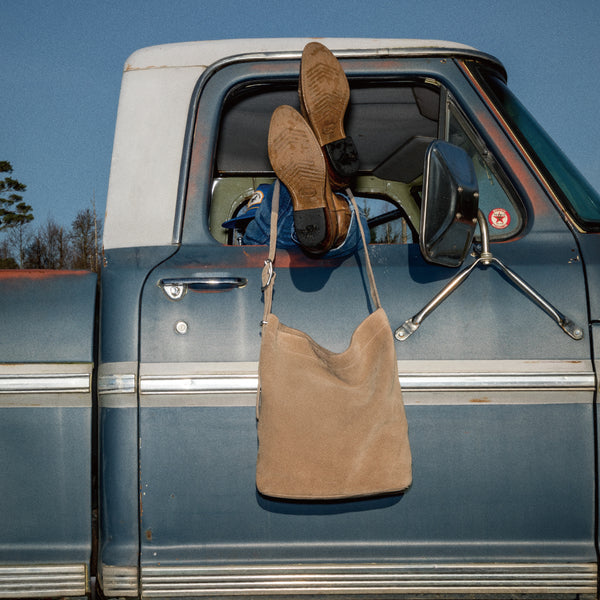 SANDQVIST LEATHER SHOPPER BAG SUEDE  / サンクヴィスト レザー ショッパー バッグ スエード