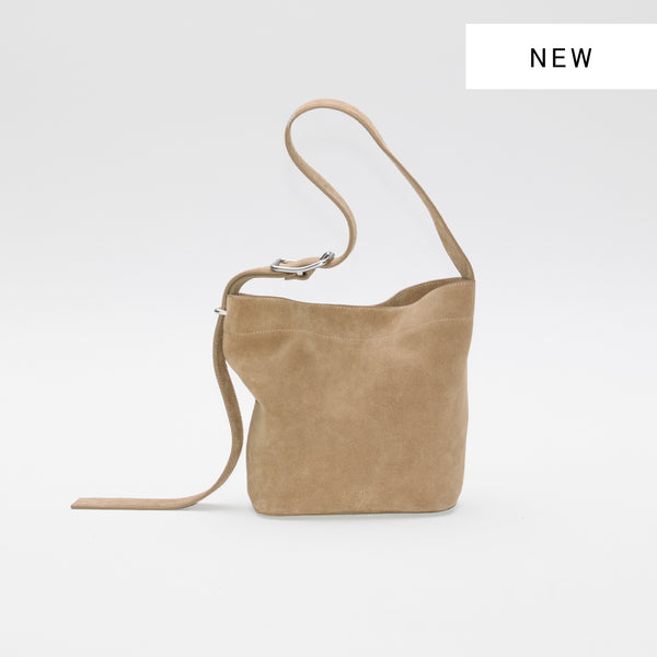 SANDQVIST LEATHER SHOPPER BAG MINI SUEDE / サンクヴィスト レザー ショッパー バッグ スエード ミニ
